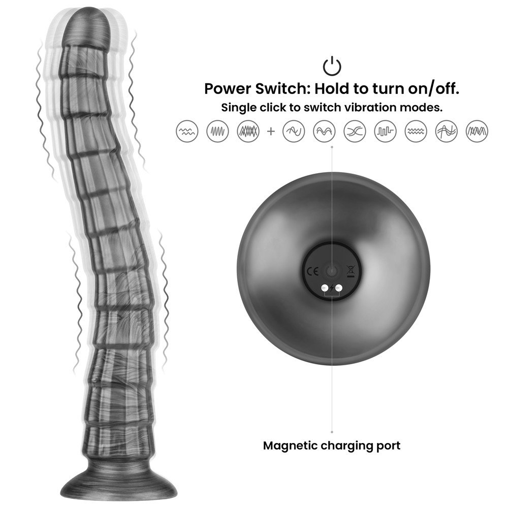 14.5" King Sized Vibrating Vibrax Slider - Image 3
