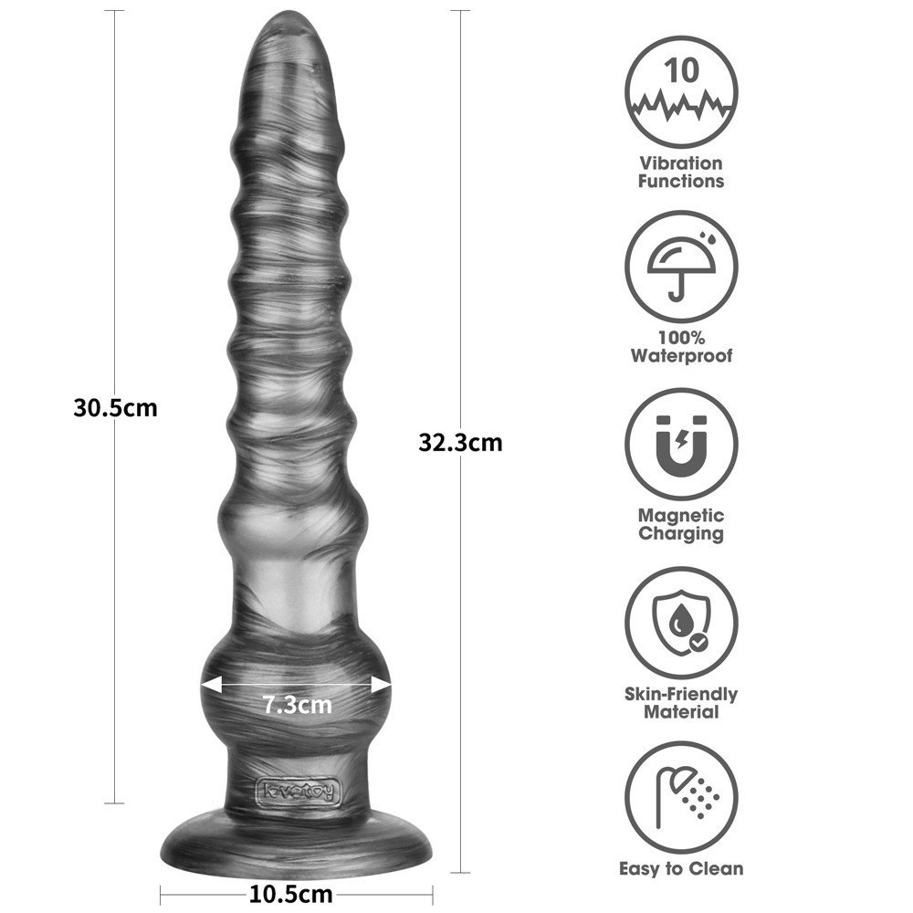 12.5" King Sized Vibrating Vibrax Slider - Image 4