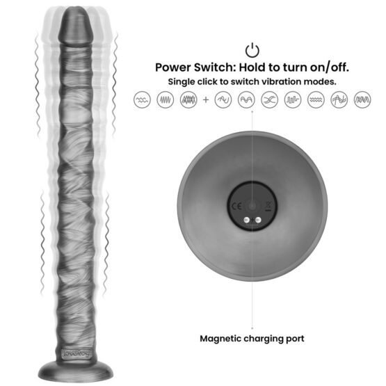 16" King Sized Vibrating Vibrax Slider - Image 4