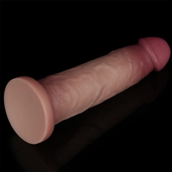 9'' Sliding Skin Pro II Dual Layer Silicone Dong - Image 6