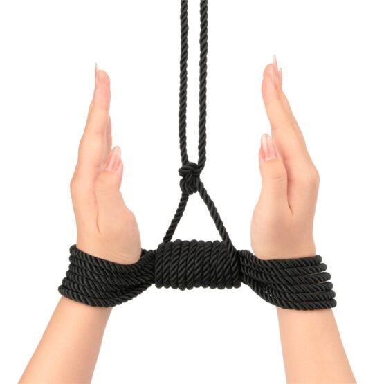 Rebellion Reign Ebony Silky Bondage Rope - Image 7