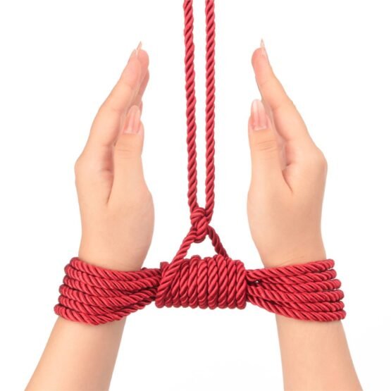 Rebellion Reign Crimson Silky Bondage Rope - Image 7