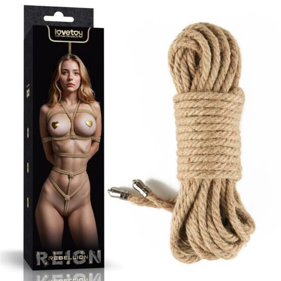 Rebellion Reign Rustic Hemp Bondage Rope - Image 3