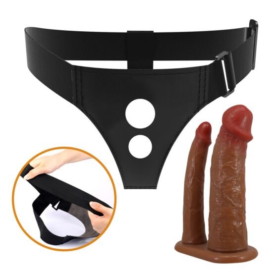 Pretty Love Keaven Harness Briefs with Double Dildos - Image 7
