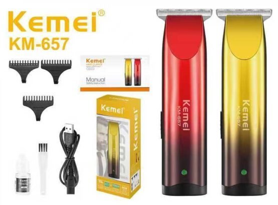 Κουρευτική μηχανή & trimmer - KM-657 - Kemei - Gold - Image 2