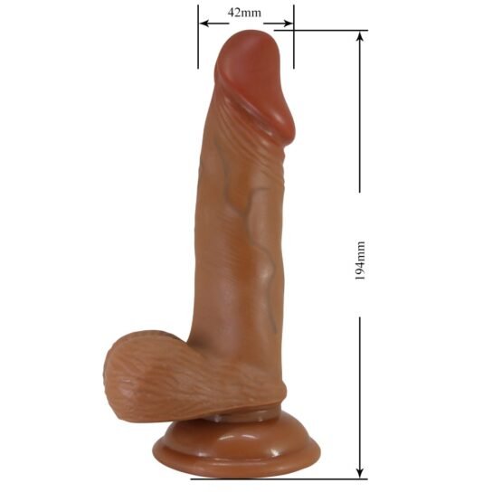 Beautiful Zebulon 7,6 " Dildo Brown - Image 6