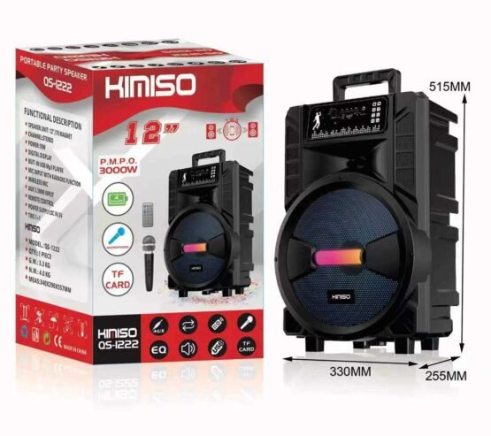 Φορητό ηχείο subwoofer με μικρόφωνο Karaoke - QS-1222 - 813133 - Image 2