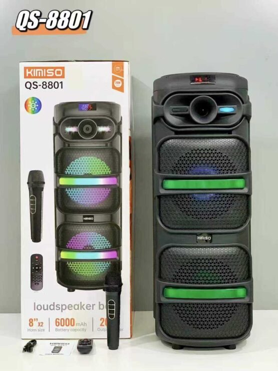 Φορητό ηχείο subwoofer με μικρόφωνο Karaoke - QS-8801 - 813089 - Image 2