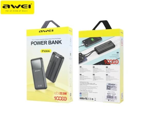 Powerbank - P106K - 10.000mah - 22.5W - AWEI - 001366 - Purple - Image 2