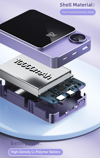 Powerbank μαγνητικής φόρτισης - P39K - 10.000mah - 20W - AWEI - 005500 - Grey - Image 4