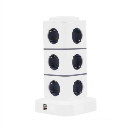 Κάθετο πολύπριζο 12 θέσεων - Σούκο - 2USB - 3m - RC-G12P - 012135