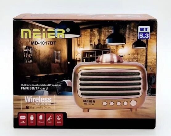 Επαναφορτιζόμενο ραδιόφωνο Retro - MD-1017BT - 020146 - Gold - Image 3