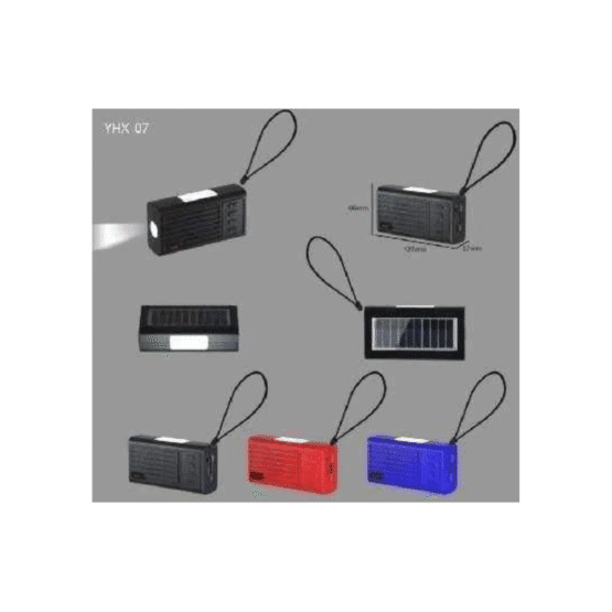 Ασύρματο ηχείο Bluetooth με ηλιακό πάνελ - YHX-07 - 040070 - Blue - Image 2