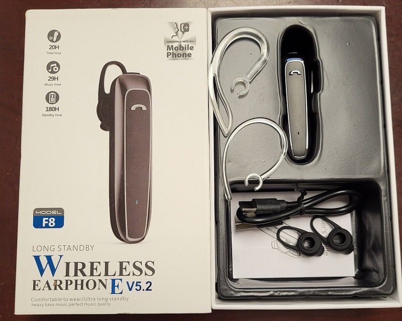 Ασύρματο ακουστικό Bluetooth - F8 - 060033 - Image 3