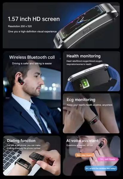 Smartwatch με αποσπώμενη οθόνη - Z15 MAX - 065431 - Blue - Image 2