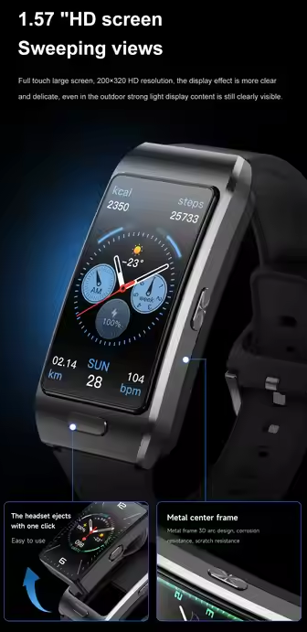 Smartwatch με αποσπώμενη οθόνη - Z15 MAX - 065431 - Blue - Image 3
