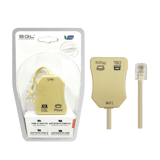 Διακλαδωτής ADSL με φίλτρο για Modem/Router & PSTN - ADSL Splitter - 61063B - 098531