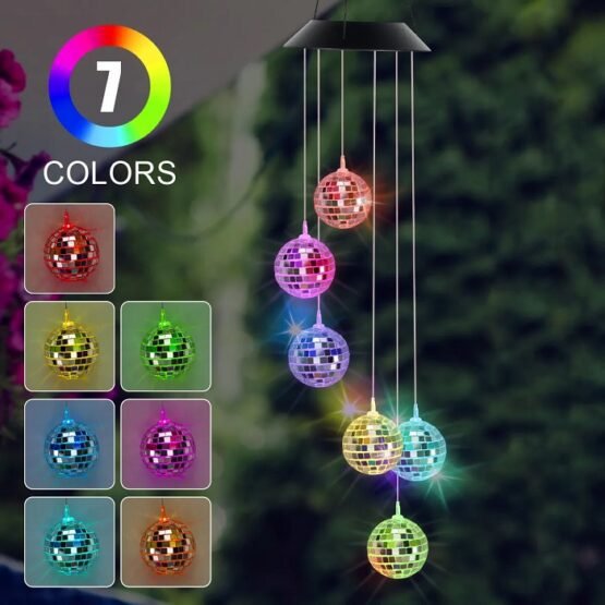 Ηλιακό κρεμαστό διακοσμητικό με φωτισμό LED - Discoballs - 150500 - Image 2
