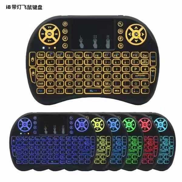 Ασύρματο mini πληκτρολόγιο με Αγγλικό Touchpad - i8 - 882788 - Black - Image 3