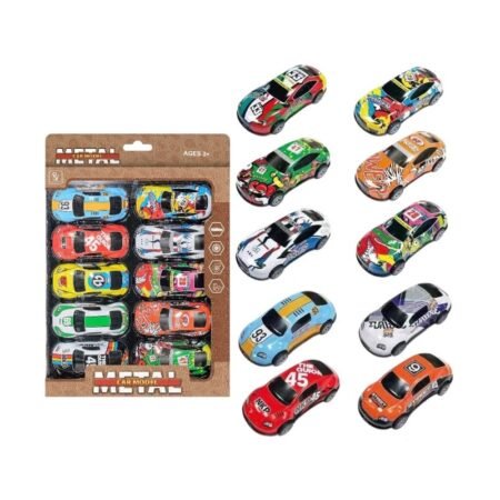 Σετ μεταλλικά αυτοκινητάκια - 10pcs - 8.6cm - 1122B-32 - 215253