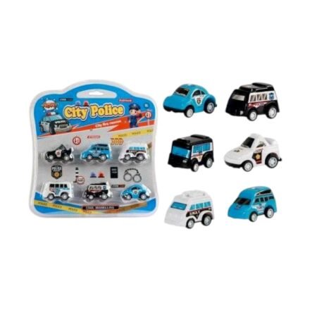 Σετ mini αυτοκινητάκια - Police - 6pcs - 265-9C - 215279