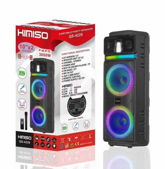 Φορητό ηχείο subwoofer με μικρόφωνο Karaoke - QS-4229 - 813140 - Image 4