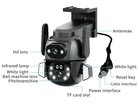 Κάμερα ασφαλείας IP - Dual - Security Camera - CM-Q821 - 300129 - Image 2