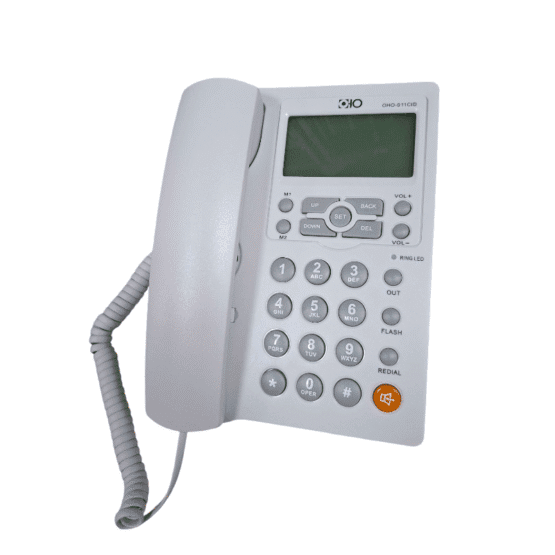 Ενσύρματο σταθερό τηλέφωνο - OHO-011 - 300641 - White