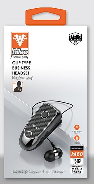 Ασύρματο ακουστικό Bluetooth - Hi60 - 420016 - Black - Image 3