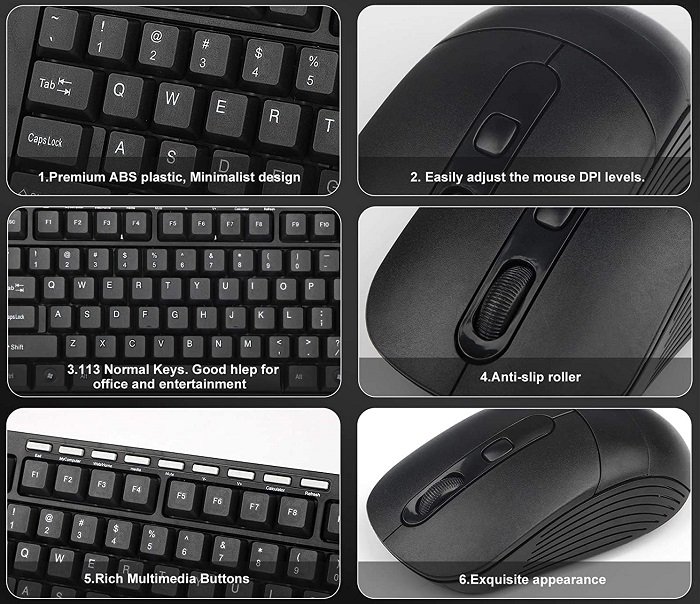 Σετ ασύρματο πληκτρολόγιο & ποντίκι H/Y - 2.4GHz - CMK-329 - 567892 - Image 4