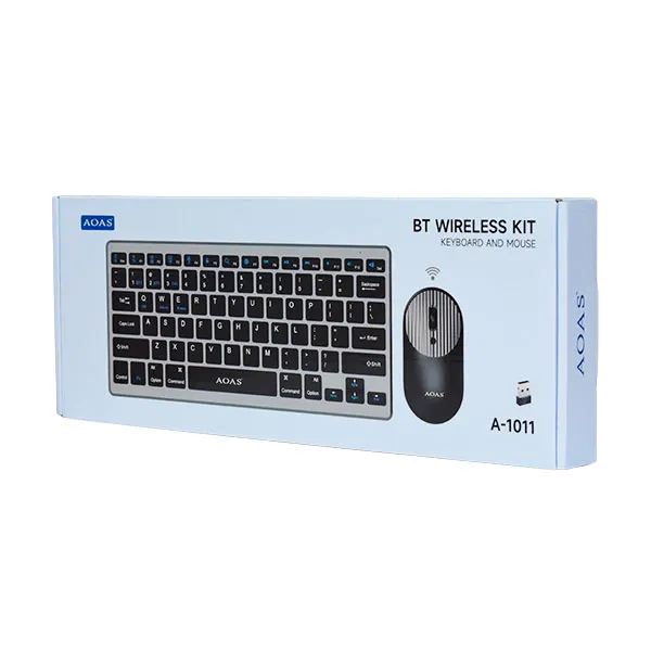 Ασύρματο πληκτρολόγιο και ποντίκι Η/Υ - A1011 - AOAS - 654825 - Image 2
