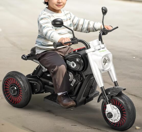Παιδικό ηλεκτροκίνητο τρίκυκλο scooter - BJQ-818 - 701113 - Black - Image 5