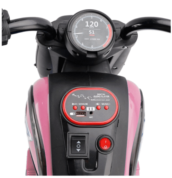 Παιδικό ηλεκτροκίνητο τρίκυκλο scooter - BJQ-818 - 701113 - Black - Image 3