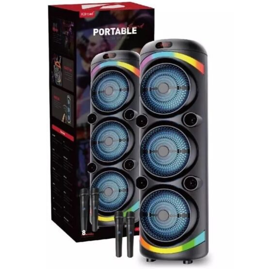 Φορητό ηχείο subwoofer με 2 μικρόφωνα Karaoke - KTS-2143 - 721438 - Image 2
