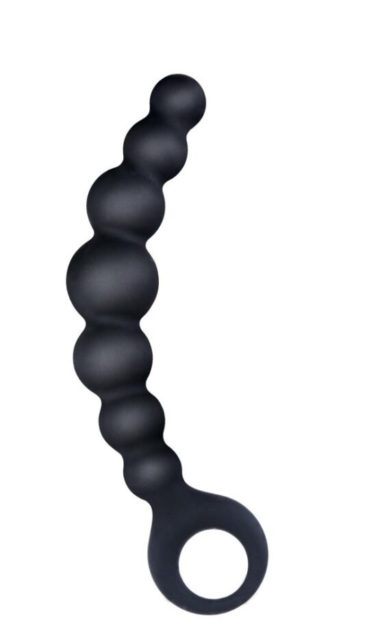 Arse Beads 7" Ribbed Silicone Anal Beads I - Image 2