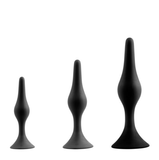 Back Up 3",4",5.5" Silicone Butt Plug w/Suction Cup (3pcs in 1 Kit Set) - Image 2