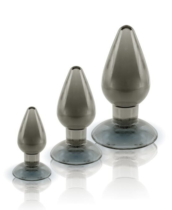 Black Axinite 3 IN 1 Anal Plug Kit Set III - Image 2