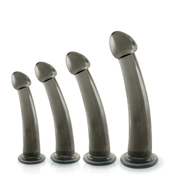 Black Axinite 4 in 1 Anal Plug Kit Set - Image 2