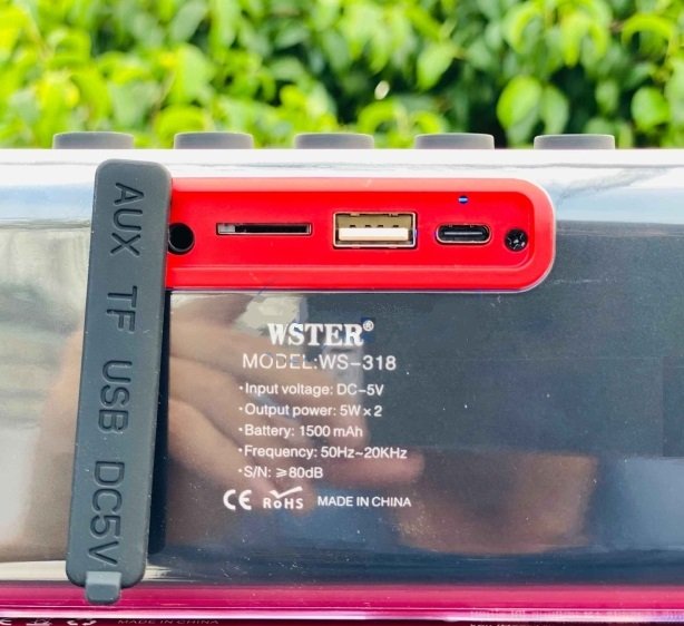 Ασύρματο ηχείο Bluetooth - WS-318 - 810675 - Image 4