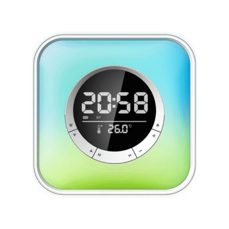 Ασύρματο ηχείο Bluetooth LED & ψηφιακό ρολόι - P10 - 810811