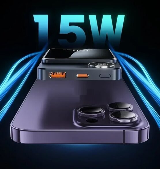 Μαγνητικό Powerbank ασύρματης φόρτισης - S111 - 15W - 811290 - Purple - Image 3