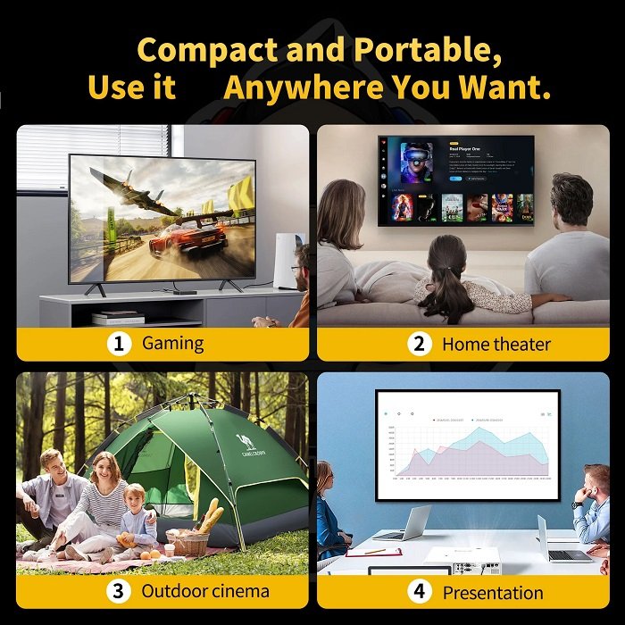 Κονσόλα παιχνιδιών & multimedia με προτζέκτορα και 2 χειριστήρια - HCS-350 MAX - 812921 - Image 3