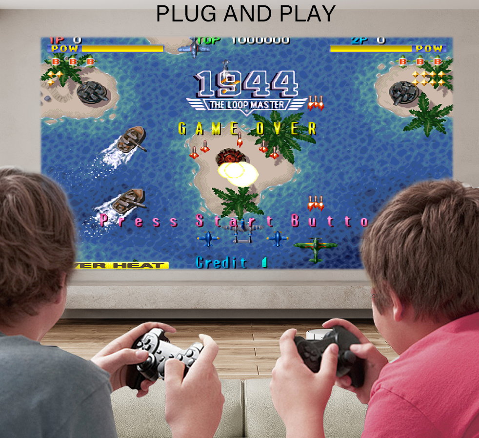 Κονσόλα παιχνιδιών & multimedia με προτζέκτορα και 2 χειριστήρια - S40 Ultra - 812945 - Image 3