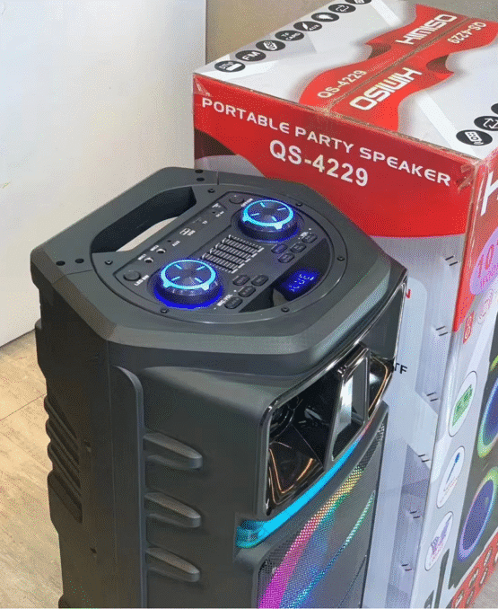 Φορητό ηχείο subwoofer με μικρόφωνο Karaoke - QS-4229 - 813140 - Image 2