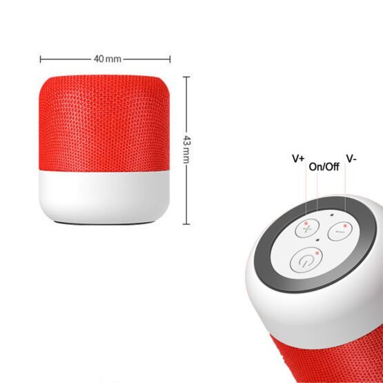 Ασύρματο ηχείο Bluetooth – Bass Speaker - M12 - 880134 - Red - Image 2