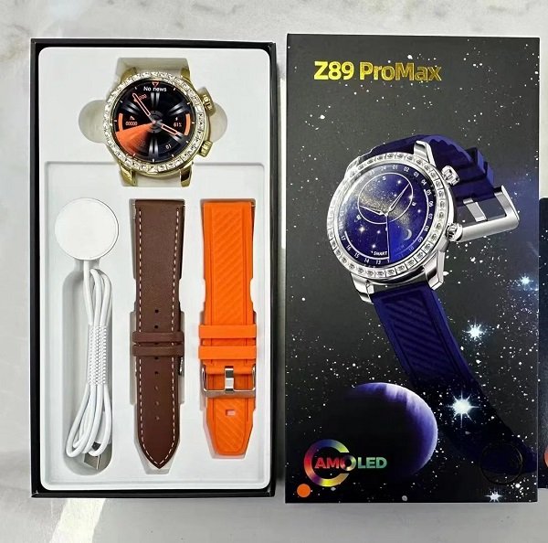 Smartwatch με 2 λουράκια - Z89 PRO MAX - 880785 - Orange - Image 2