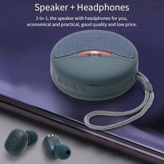 Ασύρματο ηχείο Bluetooth με ακουστικά - TG-808 - 883808 - Grey - Image 2
