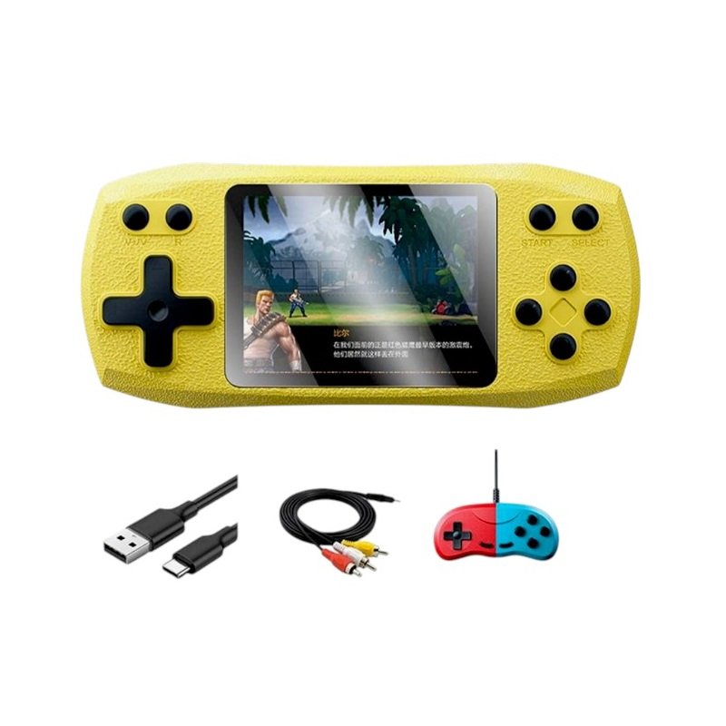 Φορητή κονσόλα παιχνιδιών με χειριστήριο - 620 in 1 - 884416 - Yellow