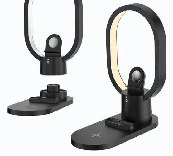 Βάση ασύρματης φόρτισης - LED - 3in1 - AY41 - 885123 - Black - Image 2