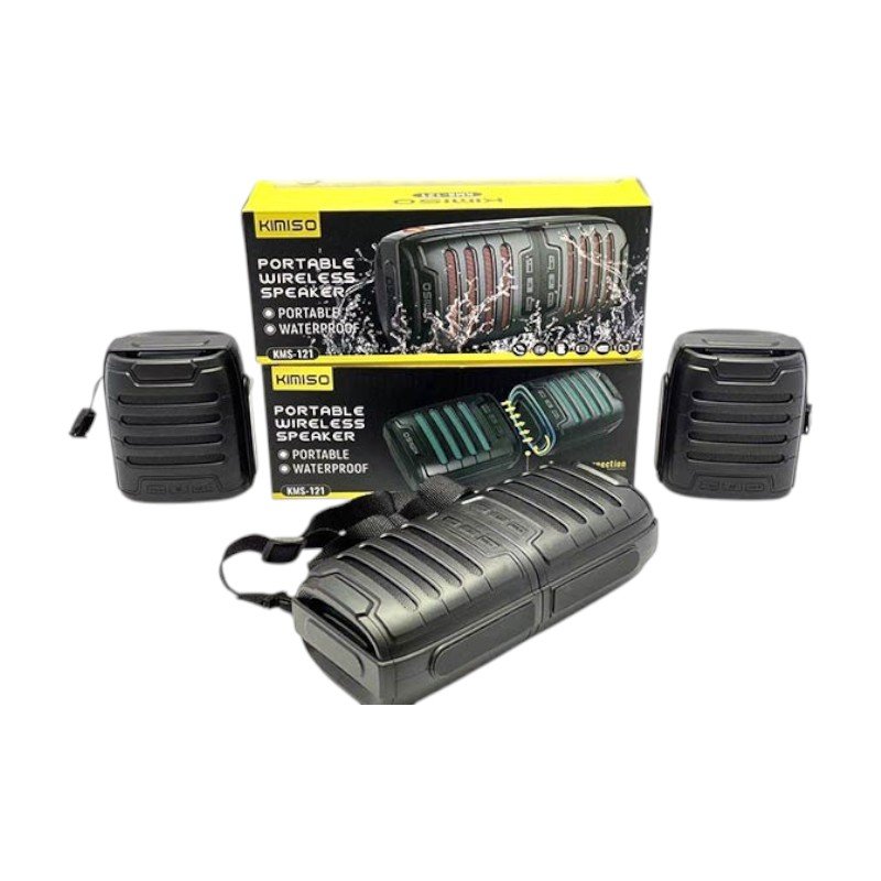 Ασύρματο ηχείο Bluetooth αδιάβροχο - 2in1 - KMS-121 - 886144 - Black